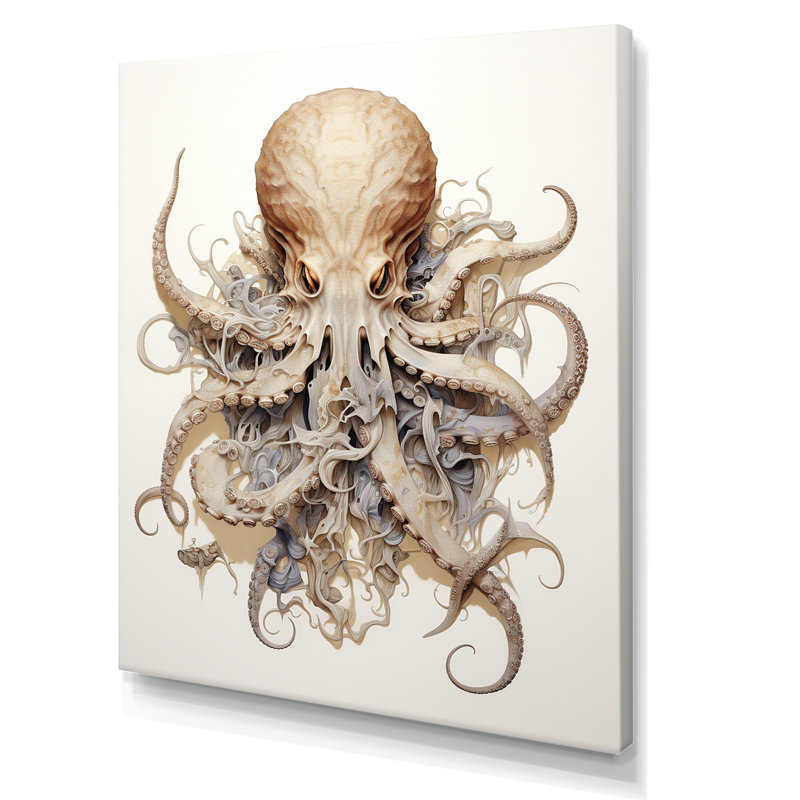 Superheros Octopus Warrior II, Toile tendue, H 20 po x l 12 po x P 1 po
