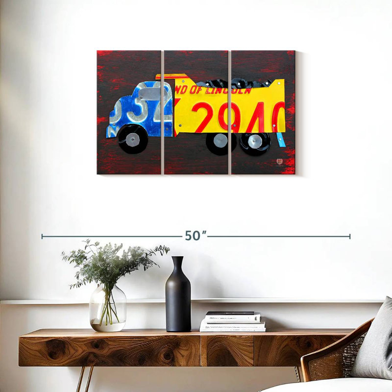 Plaques de licence de camion à benne basculante, H 20 po x l 33 po