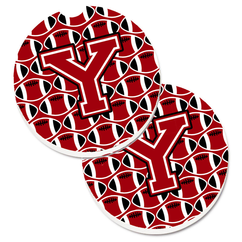 Sous-verre de football, Y, Marron / Or