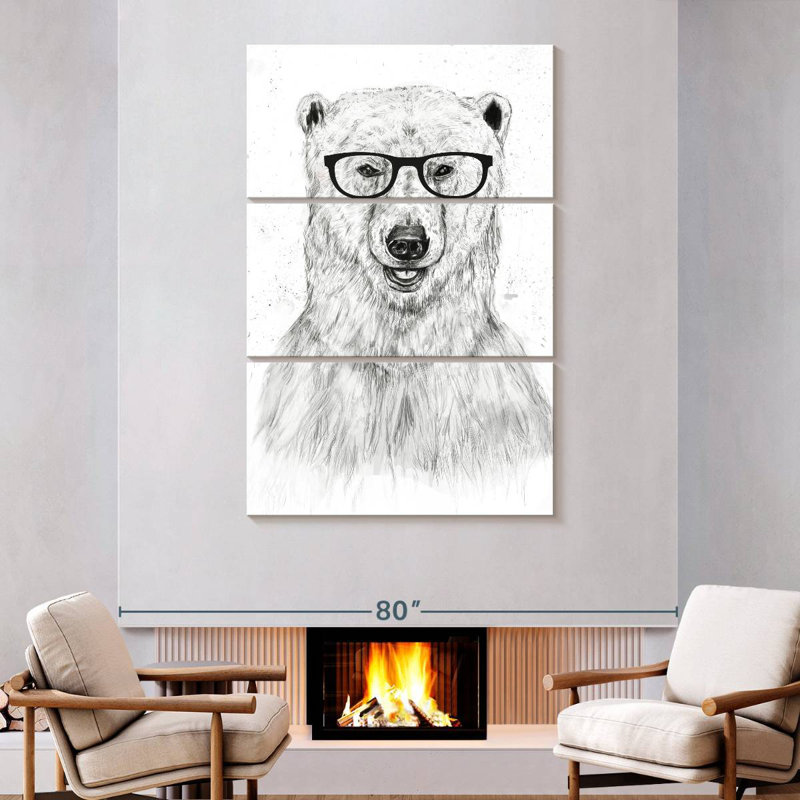 Brampt Geek Bear, 74" H x 48" W