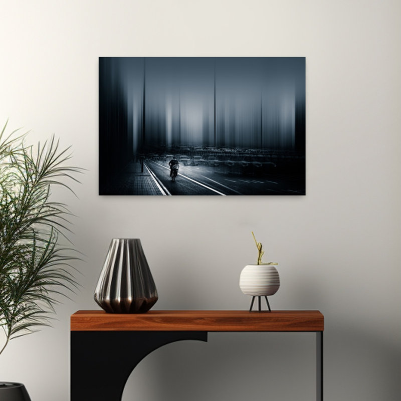 " Dynamic City Commute Abstract Contemporary City Wall Art Print " by Baidongyun, 16" H x 24" W