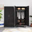 Armoire-penderie autoportante de 70,9 po de hauteur en métal avec tringle-114797904