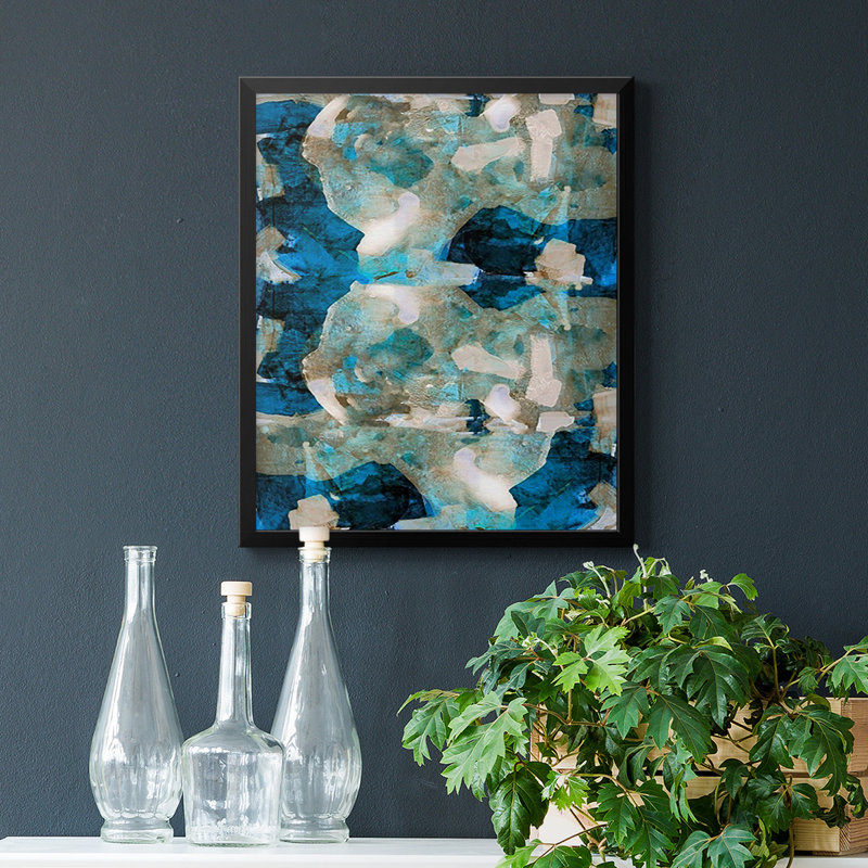 Toile encadrée de qualité supérieure Impasto II - prête à être accrochée, H 24 po x l 20 po, Noir