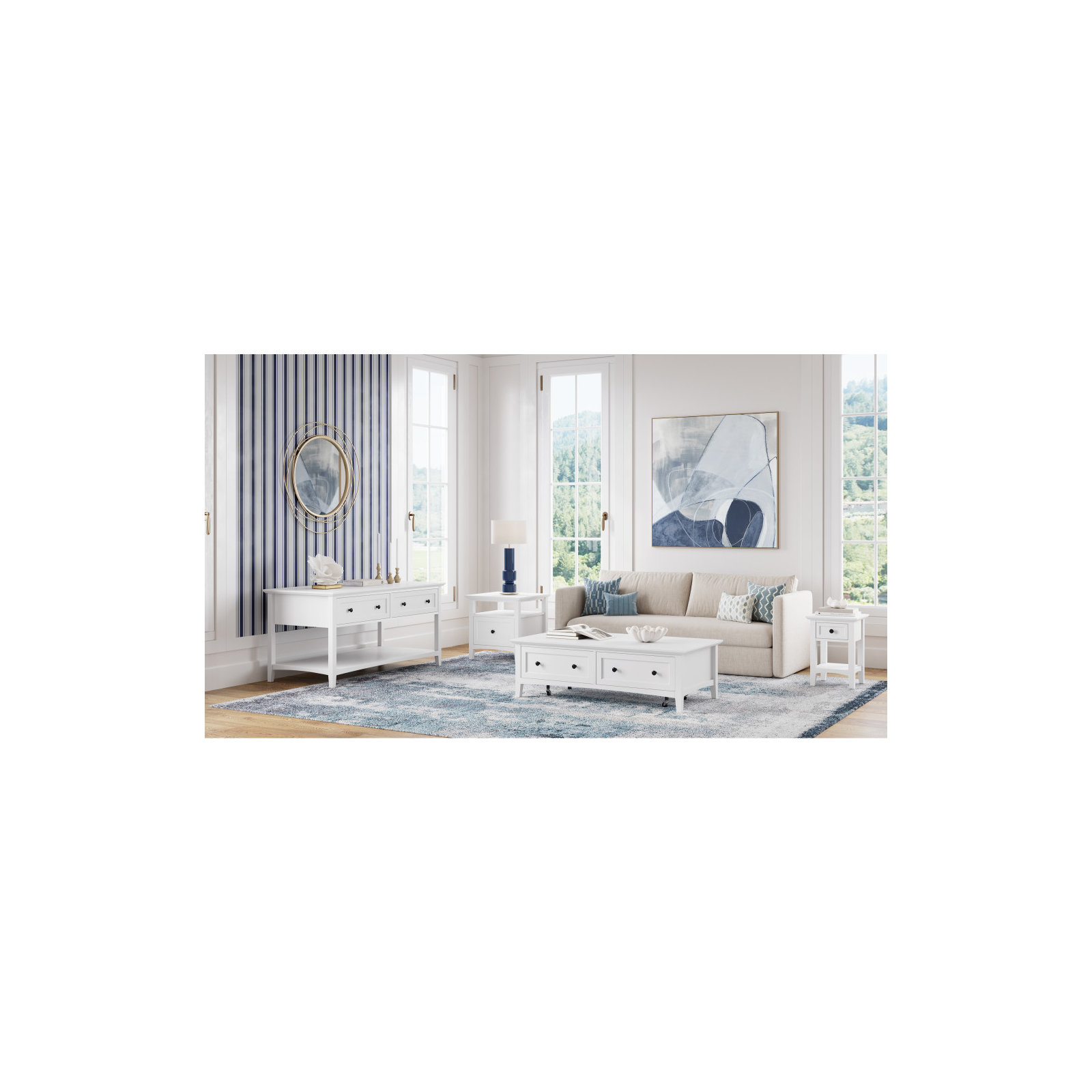 Renee Console Table, White