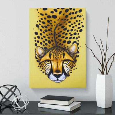 Cheetah Gouache - Wrapped Canvas