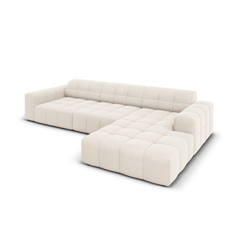 Chicago 4 Seater Corner Sofa, Right Hand Facing, Beige