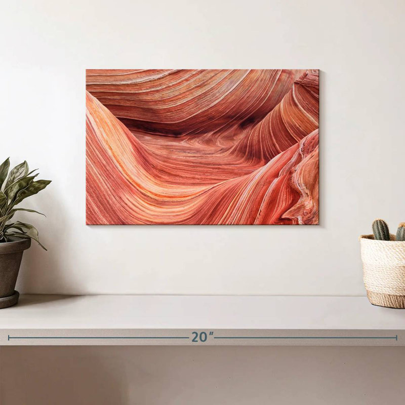 Alvord Wave Rock Formation, H 8 po x l 12 po