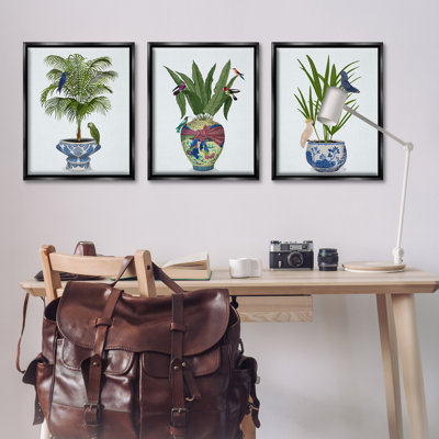  Ensemble de 3 vases flottants Traditional House Plant Plant par Fab Funky
