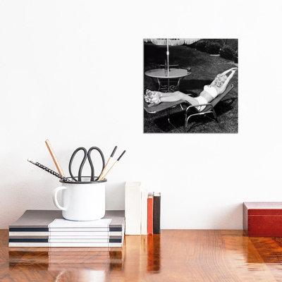 Marilyn Monroe Lawn Chair - Photograph Print
