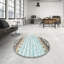 Tapis abstrait bleu / brun-812326205