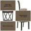 Ensemble de 2 chaises d'appoint en tissu Claudia II