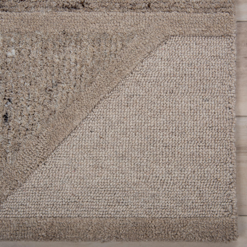 Tapis 100% laine touffeté à la main, Rectangle 8 pi 9 po x 11 pi 9 po