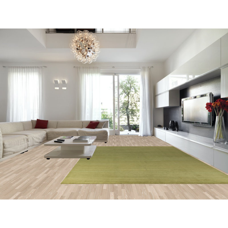 Tapis persan vert Gabbeh 10x14