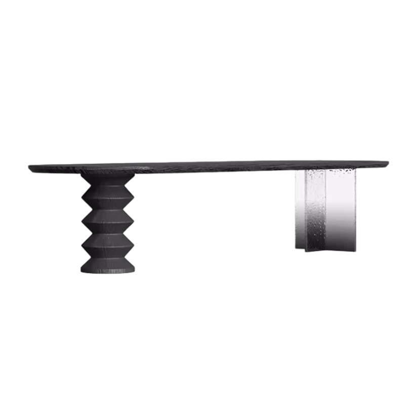 Oval Dining Table, 35.43" W x 94.48" L
