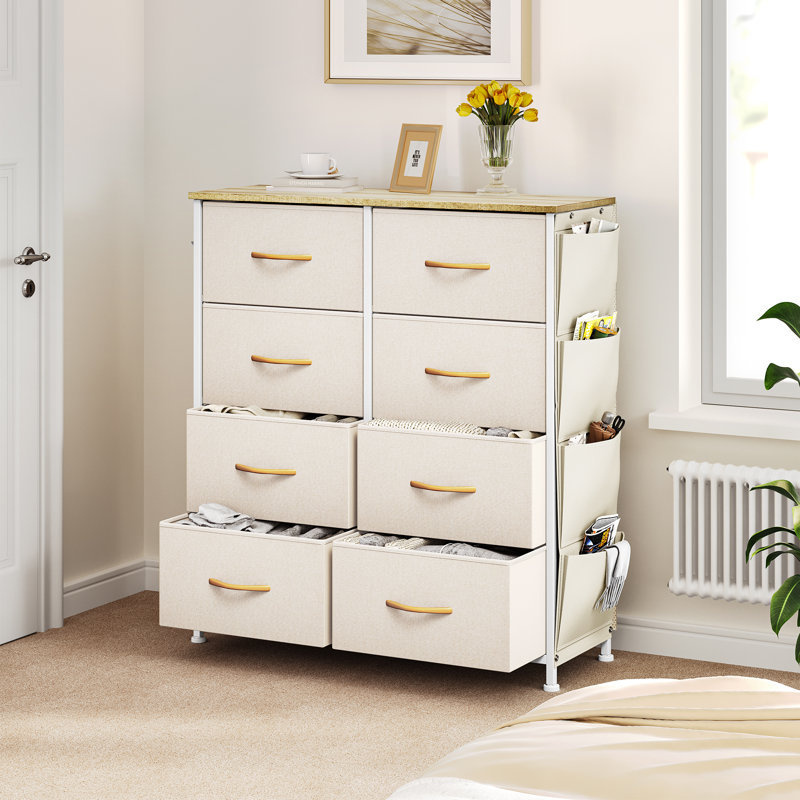 Arnaz 8 - Drawer Chest of Drawers, Beige