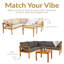 Ensemble de conversation 4 pièces Edacia Acacia -571588068