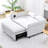 65"W Upholstered 3-in-1 Sofa Bed Convertible Sleeper with Adjustable Backrest and Armrests-257146990