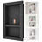 16"x24" Black Tile-Ready Shower Niche with Double Shelves