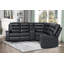 Canapé modulaire inclinable manuel en cuir végétalien 3 pièces-607594951