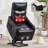 PU Single Motor Power Lift Recliner Chair With Massage And Heat For Elderly, Heavy Duty Motion Mechanism And One USB For Charging, Max Reclining Angle 155°-1433200560