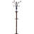 73" Tall Chrome And Wood Coat Rack,  Finish-1363893049