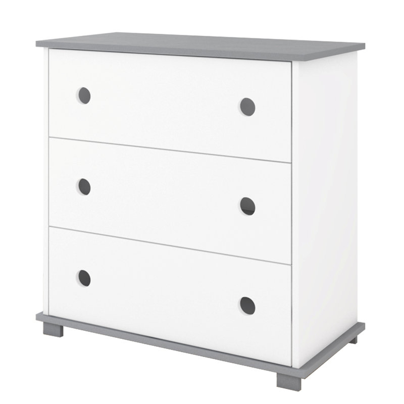 Judd Kids 3 - Drawer Chest, Grey/White