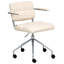 Desk Chair Swivel Faux Leather-885823810