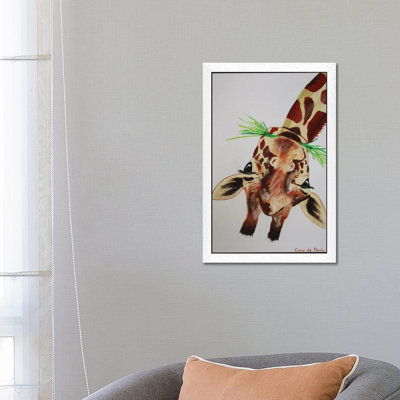 Upside Down Giraffe by Hillary White - Painting on Canvas