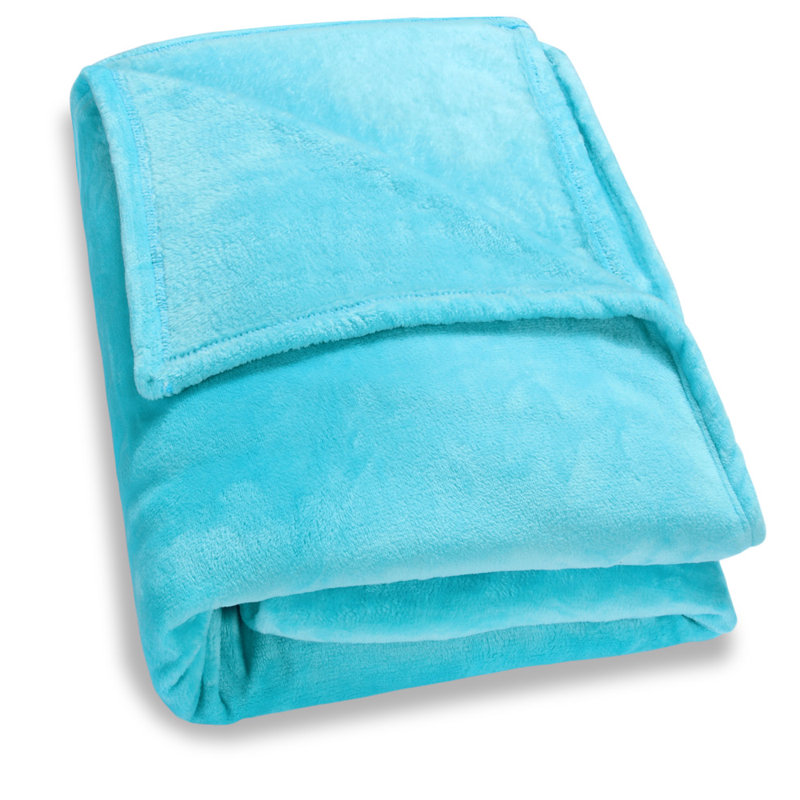 Blanket, Light blue, 150cm W x 200cm L, Premium