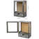 Wall Wood Picture Cork Back Frame with Drawer