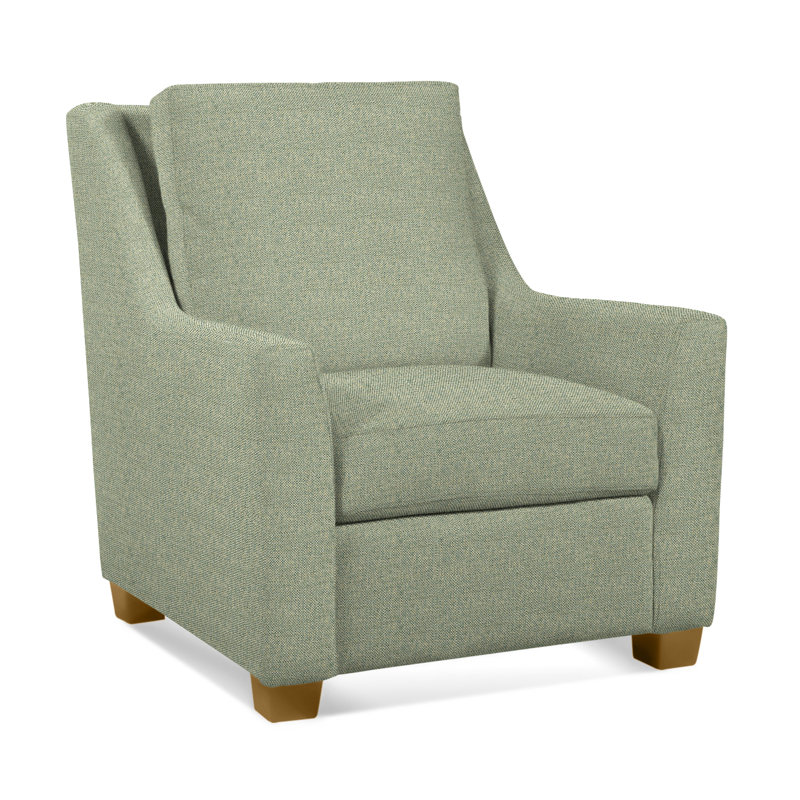 Upholstered Accent Chair, Green Performance Fabric; 0851-54, Havana
