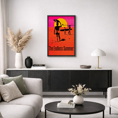 «The Endless Summer Surf», affiche d'affiche de film, photos de plage rétro, impression sur toile encadrée