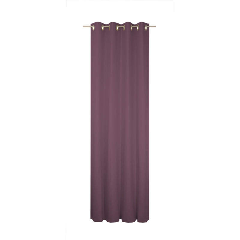 Pearce Eyelet Single Curtain, opaque, 132cm Width x 150cm Drop, Lila