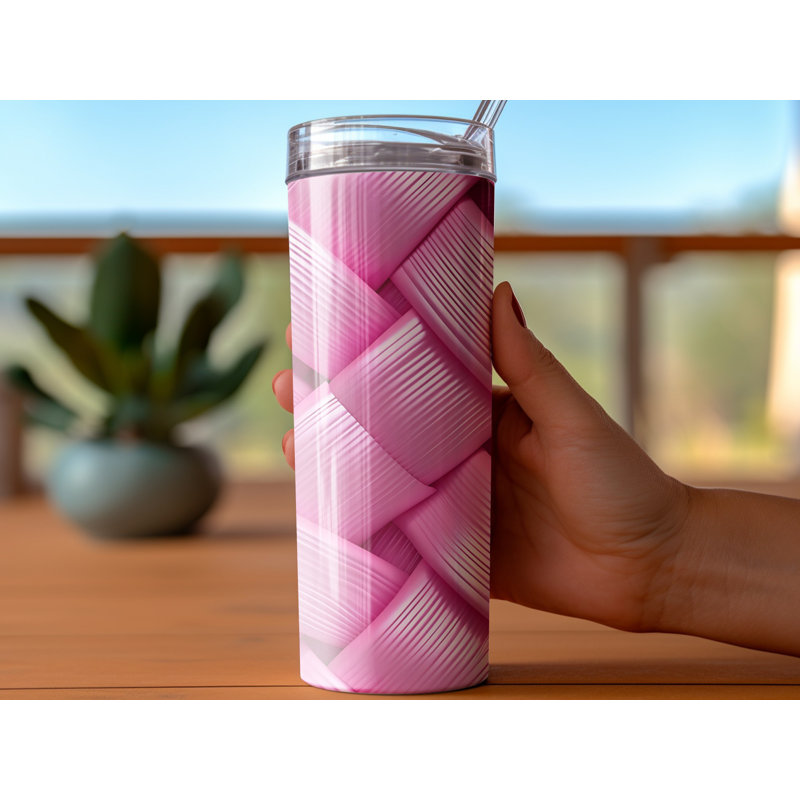 Choose Handmade Tumblers 591ml Vacuum Insulated Stainless Steel (18/8) Travel Tumbler with Straw