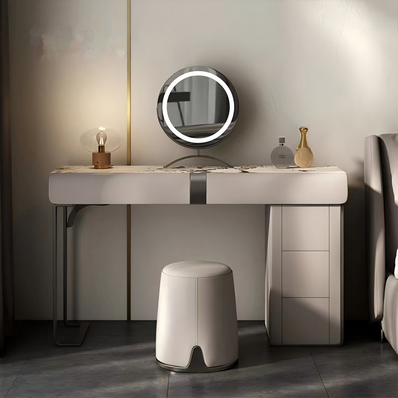 Commode de coiffeuse 47,24 "avec tabouret et miroir