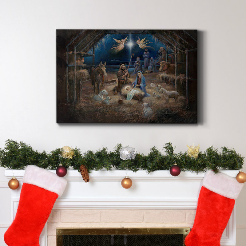 Levander One Night In Bethlehem - peinture sur toile tendue, H 40 po x l 60 po x P 1 po