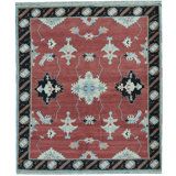 Hand-Knotted High-Quality Rust Area Rug