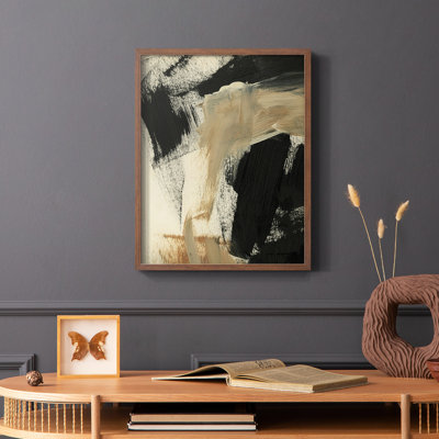 «Baked Paintstrokes IV», reproduction encadrée - bois massif