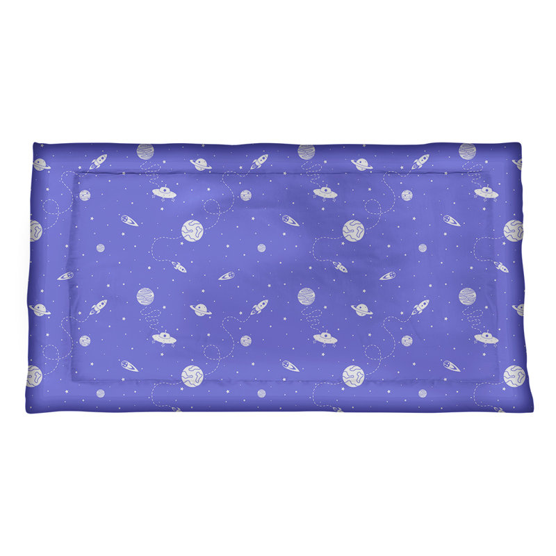 Taie décorative Enveloppe, Standard, Microfibre, Bleu