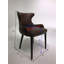 Fauteuil demi-tonneau capitonné à dossier capitonné