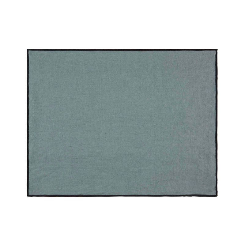 Carlina Linen Solid Colour Rectangle Placemat, Green