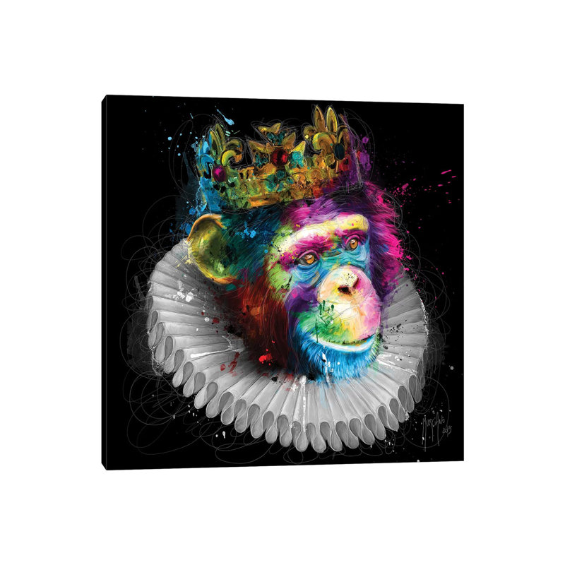 Monking by Patrice Murciano - Wrapped Canvas Painting, 66.04 cm H x 66.04 cm W x 3.175 cm D