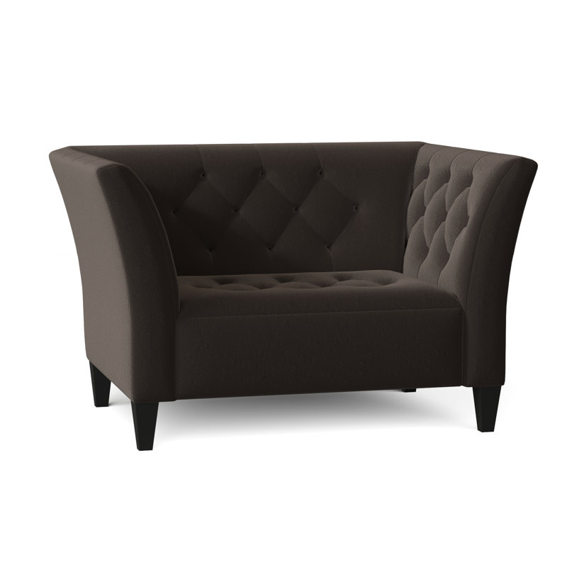 Carruth Upholstered Armchair, Bella Vintage Performance Velvet