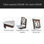 Ensemble de table de salle à manger pliable pour petit espace, ensemble de salle à manger extensible 5 pièces de style maison de campagne, ensemble de petite table de cuisine avec table à abattant et 4 chaises de salle à manger rembourrées-1137611870-1137611868