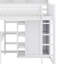 Lit mezzanine simple avec tablettes et garde-robe-1270372115