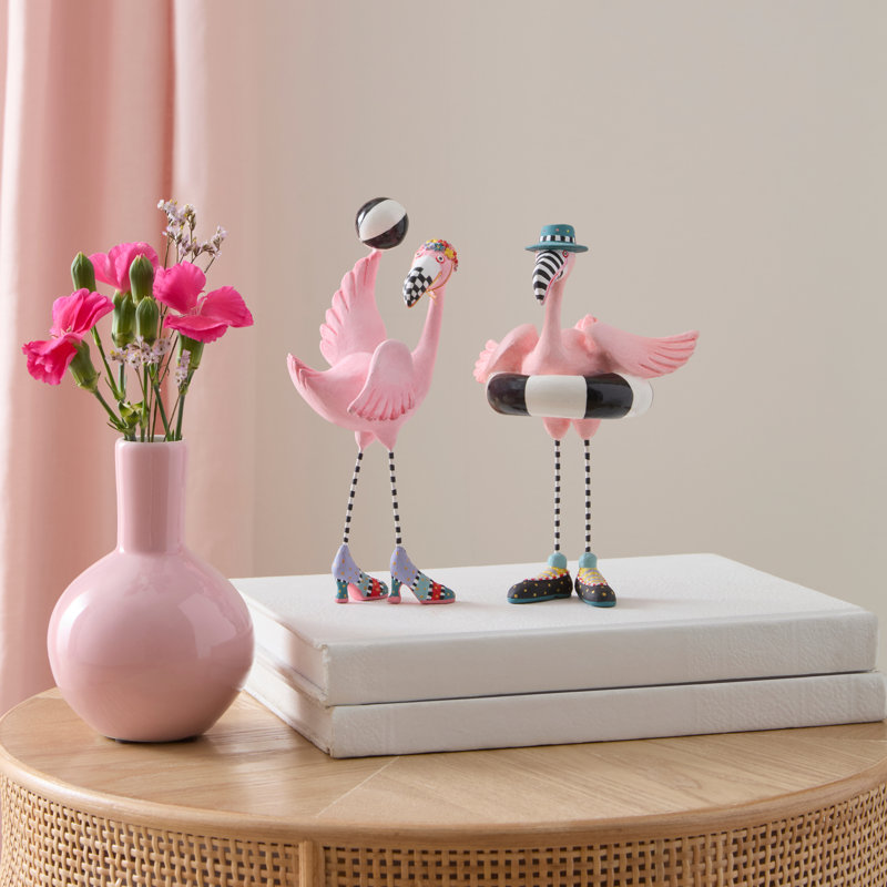 Patience Brewster Shelia And Sheldon Flamingo Figurines
