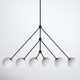 Estevan 6 Light Metal Dimmable Chandelier