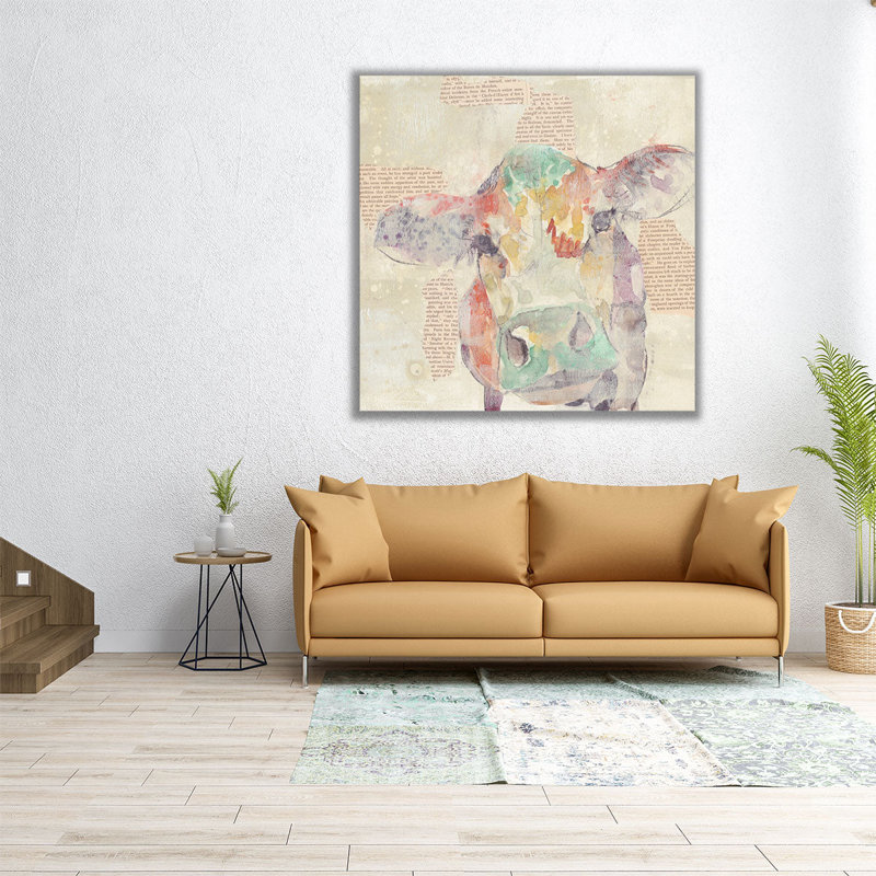 «Farm Collage IV», reproduction d'art sur toile, H 16 po x l 16 po