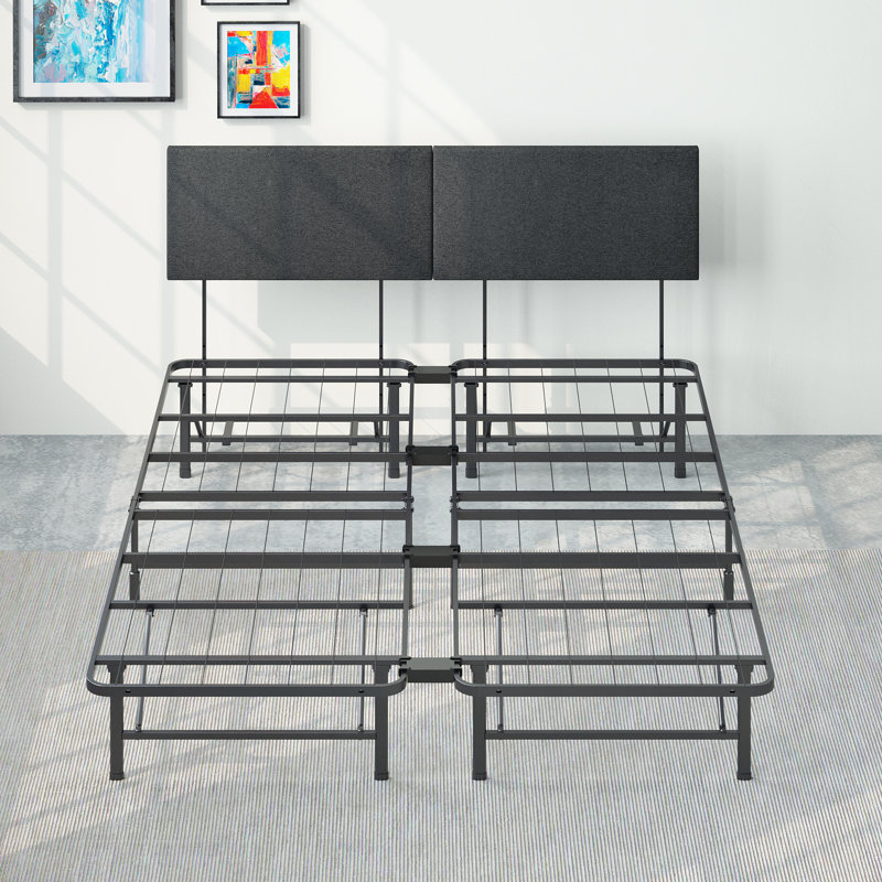 Francella Upholstered Metal Platform Bed, King