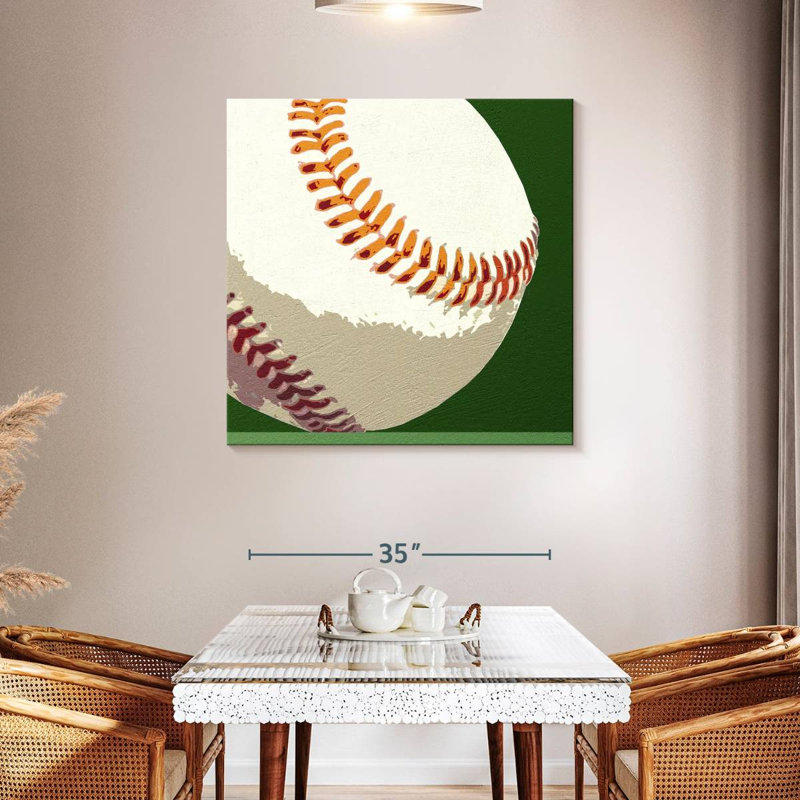 Baseball I, 39" H x 39" W